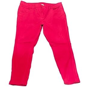 Liz Claiborne Fuchsia Ankle Pants Size 16 Valentines Day !